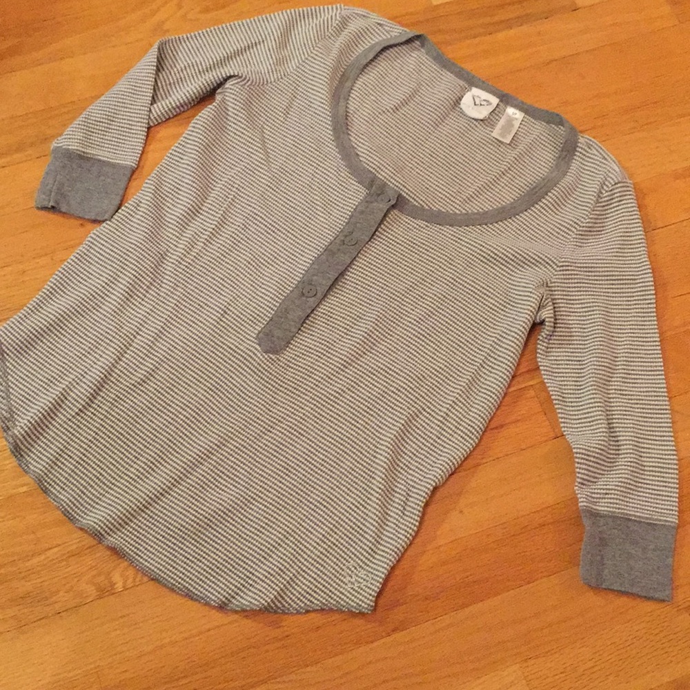Aeropostale live love dream thermal Henley/striped